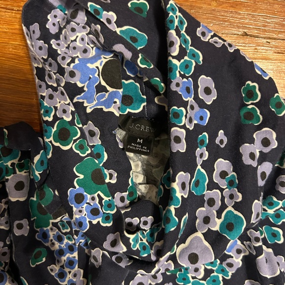 J. Crew Tissue Turtleneck in Navy Floral - Picture 3 of 3